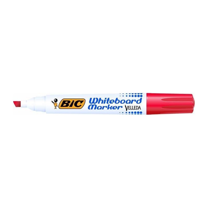 MARKER SUCHOŚCIERALNY BIC VELLEDA ECOLUTIONS 1751 904948 CZERWONY ŚCIĘTA 3.7-5.5MM