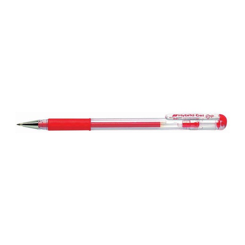 DŁUGOPIS ŻELOWY PENTEL HYBRID GEL GRIP K116-BE CZERWONY 0.6