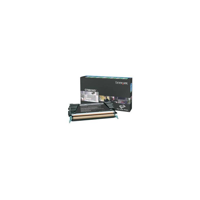 TONER ORYGINALNY LEXMARK C736H1KG CZARNY 12000 STRON