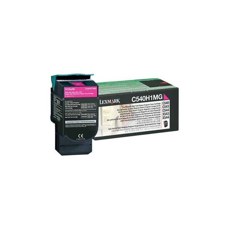 TONER ORYGINALNY LEXMARK C540H1MG MAGENTA 2000 STRON