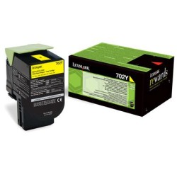 TONER ORYGINALNY LEXMARK 70C20Y0 YELLOW 1000 STRON