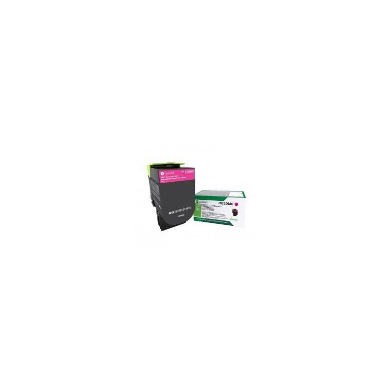 TONER ORYGINALNY LEXMARK 71B20M0 MAGENTA 2300 STRON