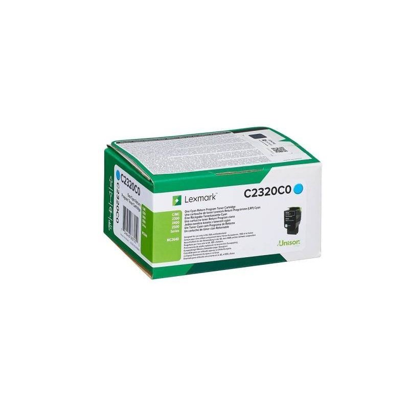 TONER ORYGINALNY LEXMARK C2320C0 CYAN 1000 STRON