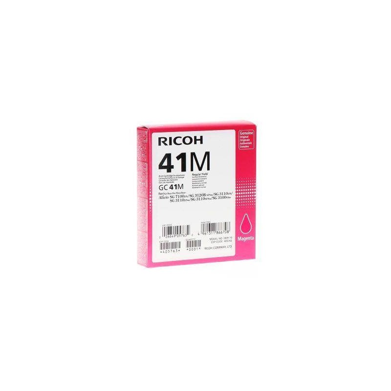 ŻEL KASETA ORYGINALNA RICOH GC41M 405763 MAGENTA 2200 STRON