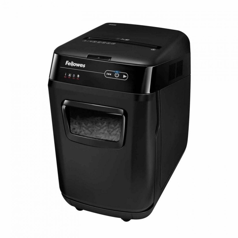 NISZCZARKA A4 FELLOWES 200C AUTOMAX 4653601 CZARNA 200KRT/5MIN ŚCINKI 4X38MM 32 LITRY