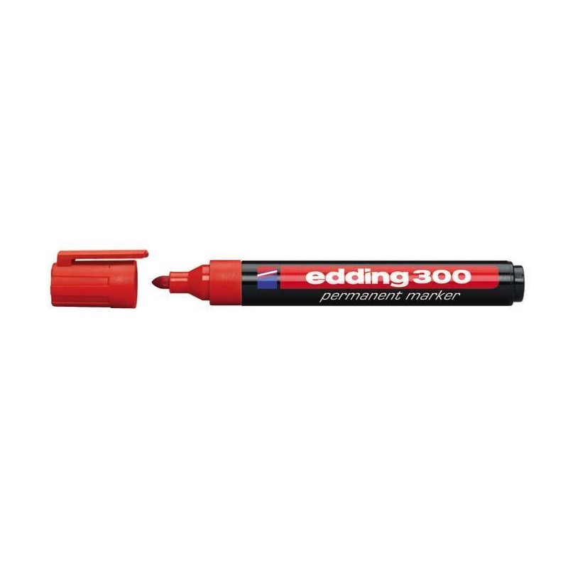 MARKER PERMANENTNY EDDING 300 CZERWONY 1.5-3MM