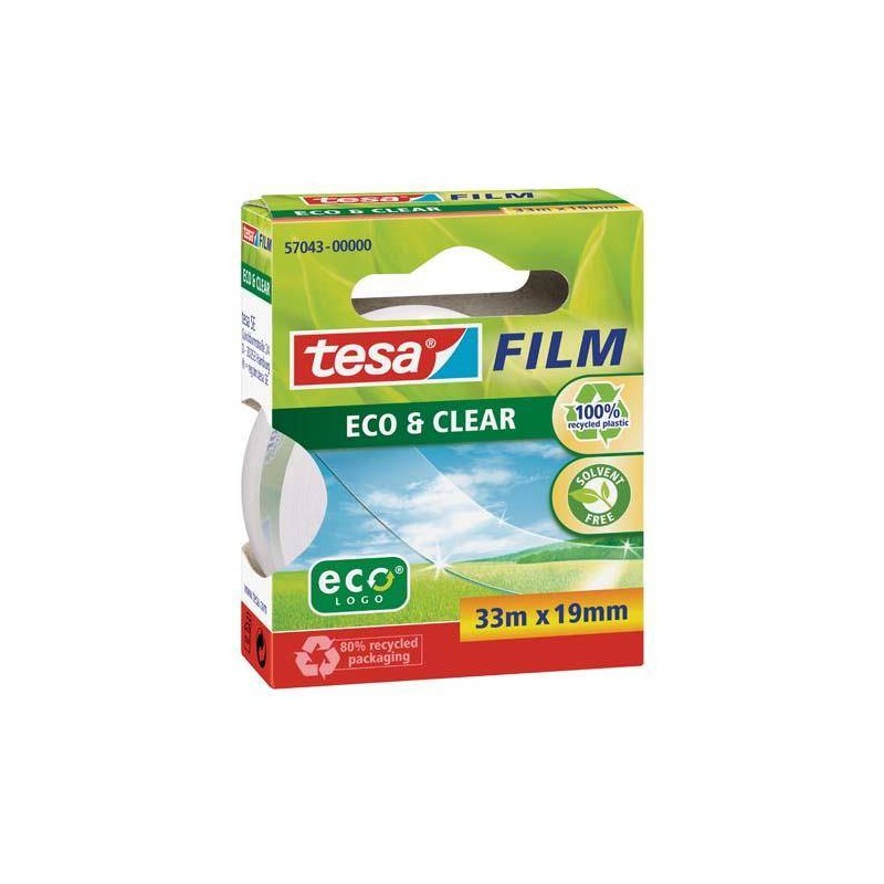 TAŚMA KLEJĄCA 19MMX33M TESA ECO&CLEAR 57043-00000-00 ED PRZEZROCZYSTA