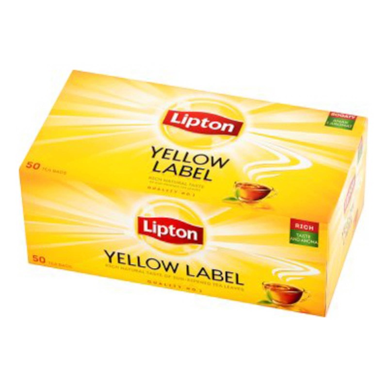 HERBATA YELLOW LABEL LIPTON 50 TOREBEK