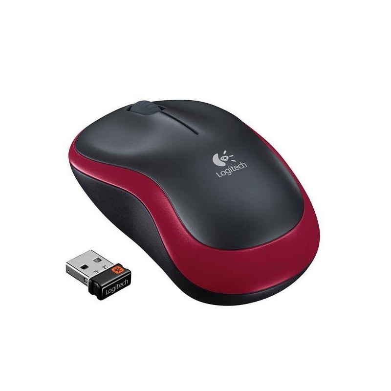 MYSZ OPTYCZNA BEZPRZEWODOWA CZERWONA LOGITECH M185 910-002240