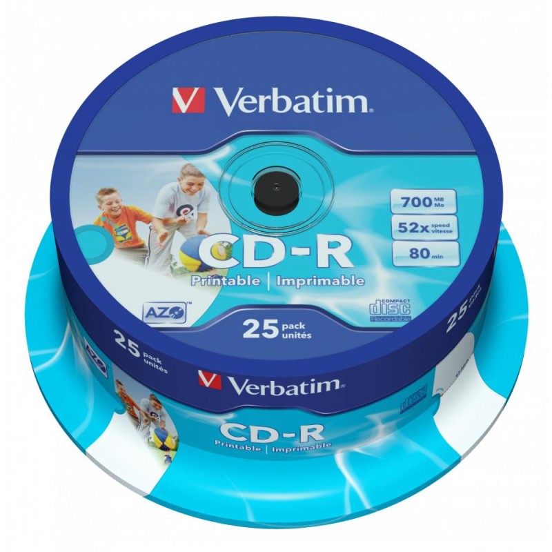 PŁYTA CD-R 700MB 52X VERBATIM DATALIFE PLUS 43439 CAKE 25 SZT.