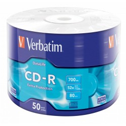 PŁYTA CD-R 700MB 52X VERBATIM DATALIFE 43787 SPINDLE 50 SZT.