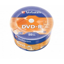 PŁYTA DVD-R 4,7GB 16X VERBATIM 43788 SPINDLE 50 SZT.