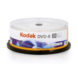 PŁYTA DVD-R 4,7GB 16X KODAK 1410325 CAKE 25 SZT.