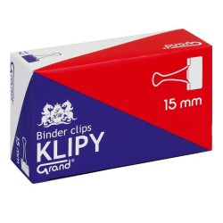 KLIPY 15MM GRAND 110-1091 CZARNE 12SZT