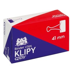 KLIPY 41MM GRAND 110-1095 CZARNE 12SZT