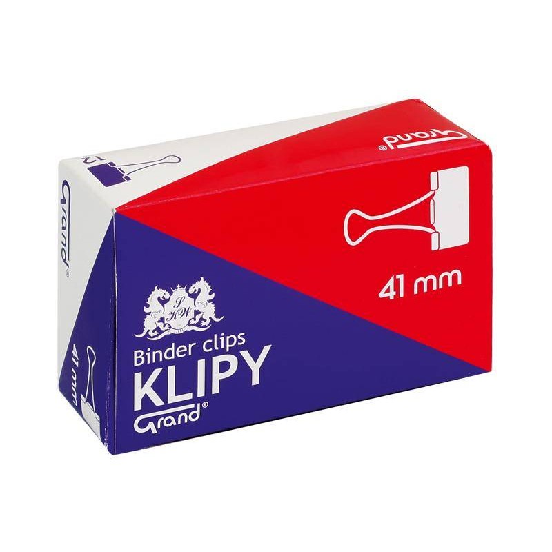 KLIPY 41MM GRAND 110-1095 CZARNE 12SZT