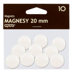 MAGNESY 20MM GRAND 130-1689 BIAŁE 10SZT