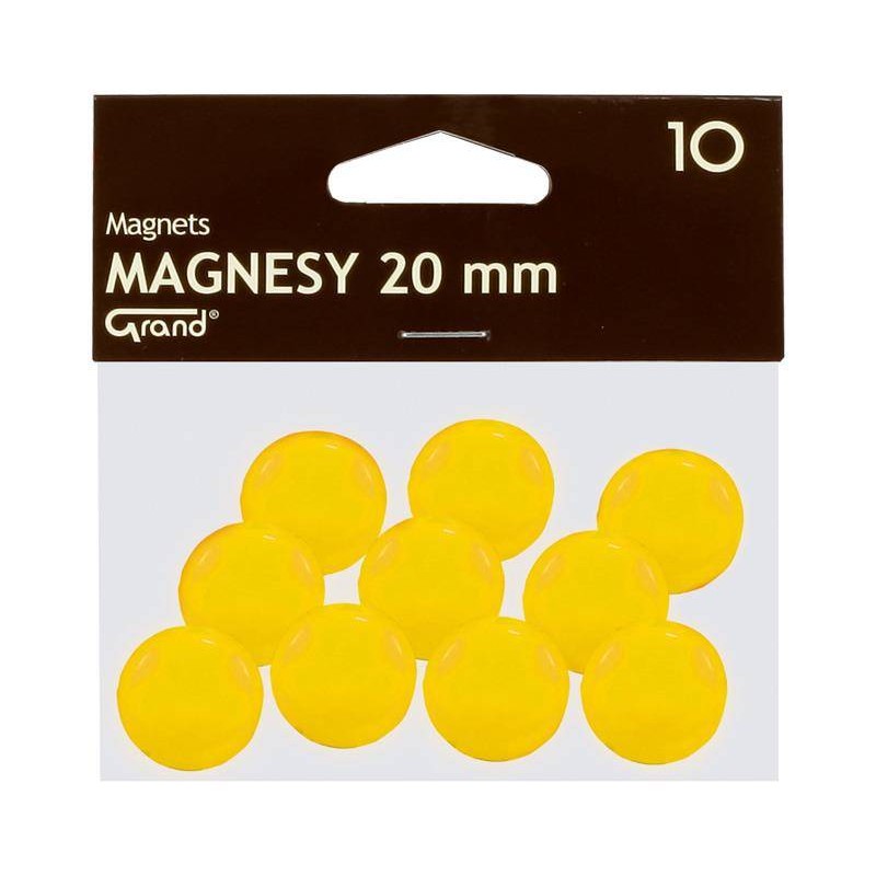 MAGNESY 20MM GRAND 130-1691 ŻÓŁTE 10SZT