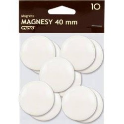 MAGNESY 40MM GRAND 130-1699 BIAŁE 10SZT