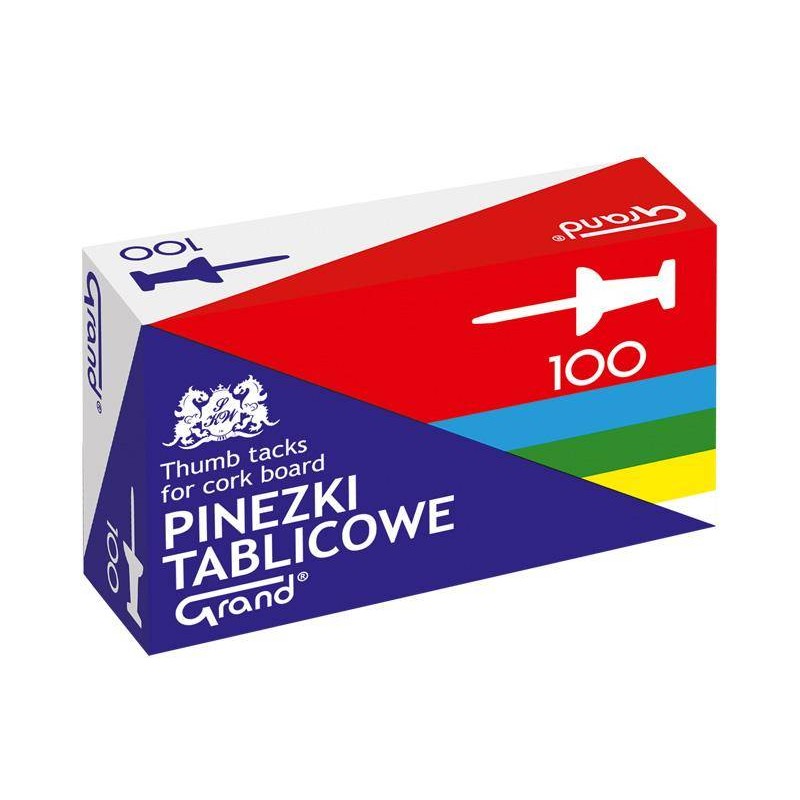 PINEZKI TABLICOWE KOLOROWE GRAND 110-1655 100SZT