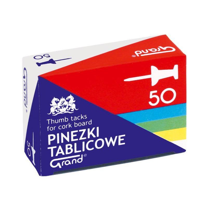 PINEZKI TABLICOWE KOLOROWE GRAND 110-1657 50SZT