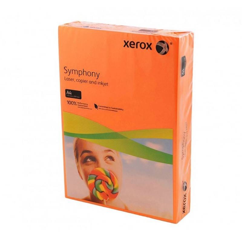 PAPIER KSERO A4 XEROX SYMPHONY 3R96040 POMARAŃCZOWY 80G 500ARK