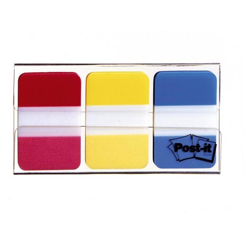 ZAKŁADKI INDEKSUJĄCE FOLIOWE 38X25MM 3M POST-IT® DO ARCHIWIZACJI  686-RYB MIX*3 3*22SZT