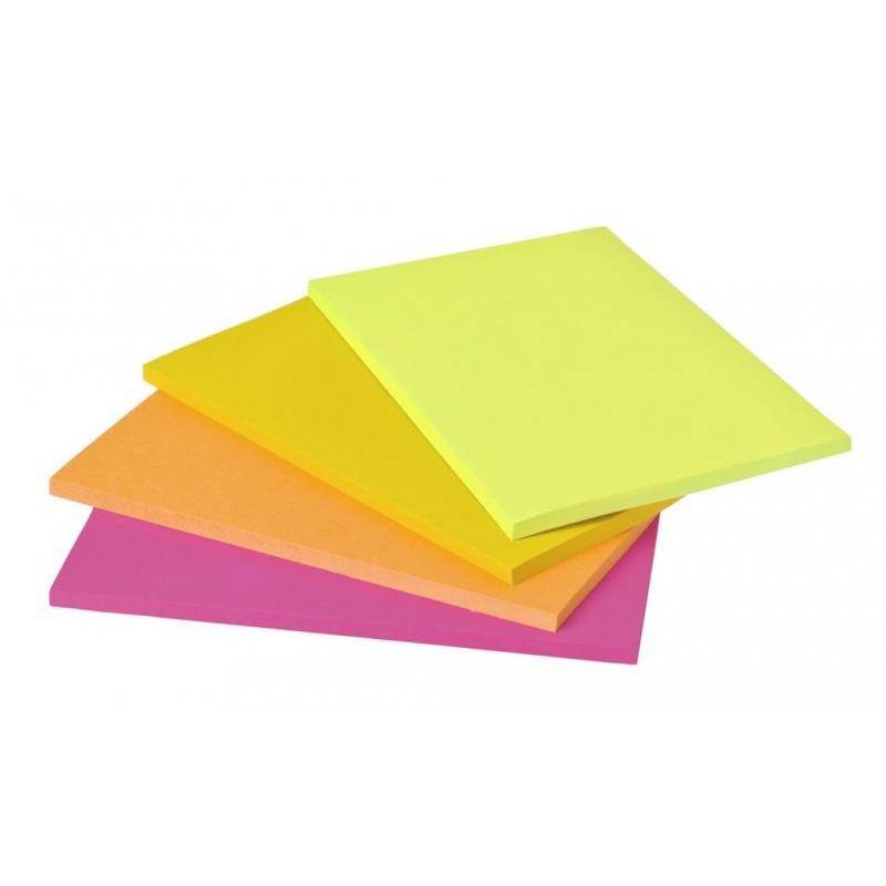 KARTECZKI SAMOPRZYLEPNE  200X149MM 3M POST-IT® SUPER STICKY  6845-SSP MIX KOLORÓW 4X45 KART