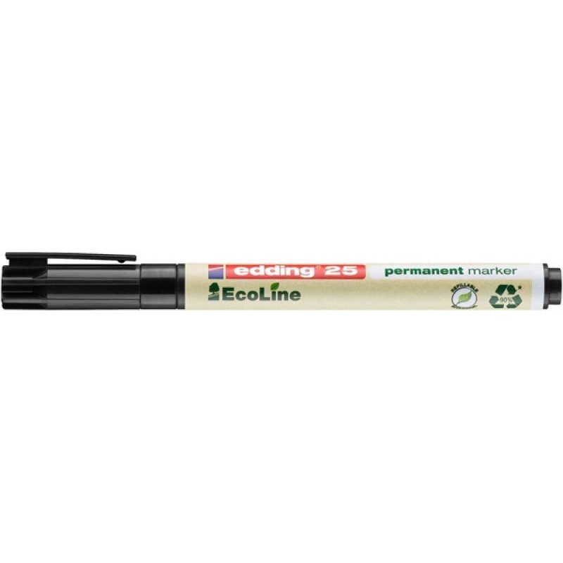 MARKER PERMANENTNY EDDING ECOLINE 25 CZARNY 1MM