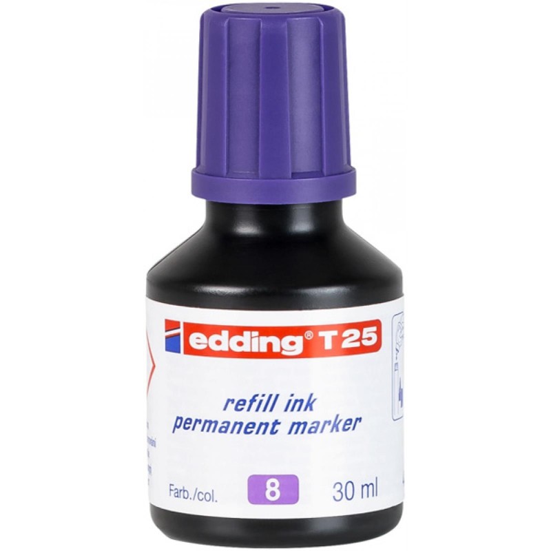 TUSZ DO MARKERÓW PERMANENTNY EDDING T25 FIOLETOWY 30ML