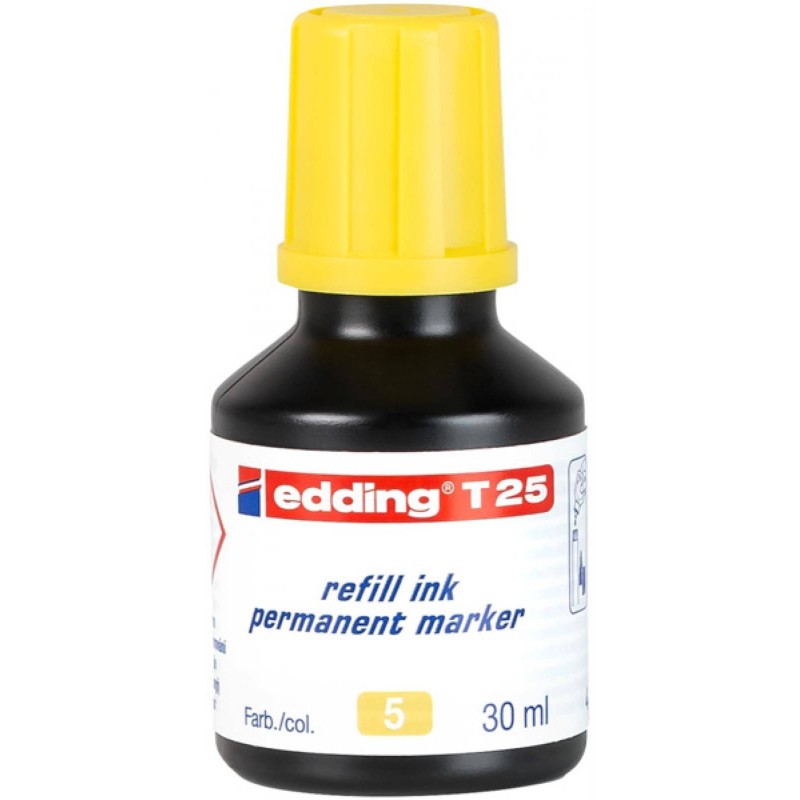 TUSZ DO MARKERÓW OLEJOWY EDDING T25 ŻÓŁTY 30ML