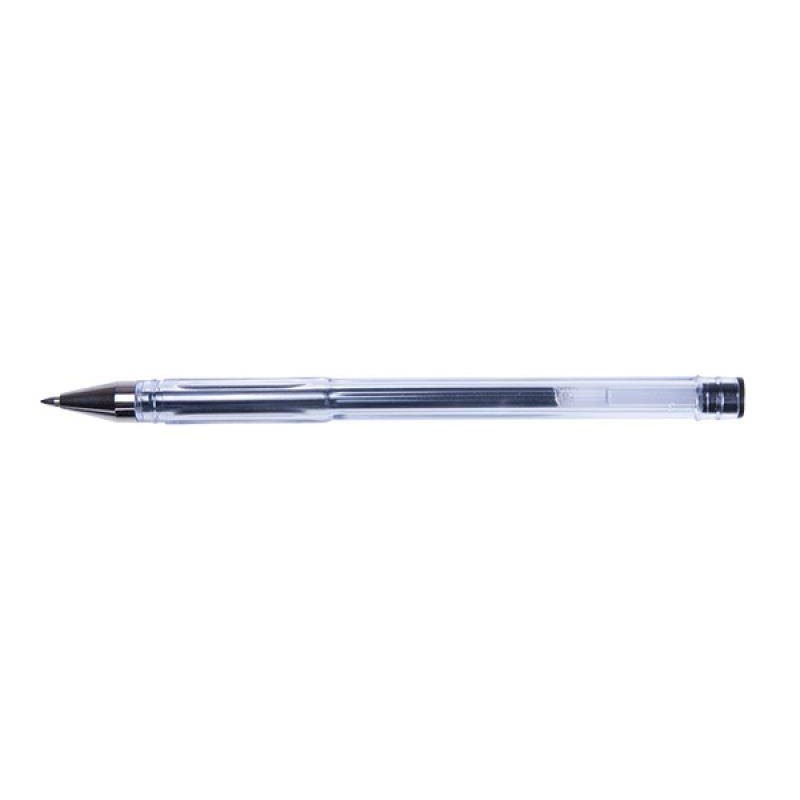 DŁUGOPIS ŻELOWY OFFICE PRODUCTS CLASSIC CZARNY 0.5MM PRZEZROCZYSTA