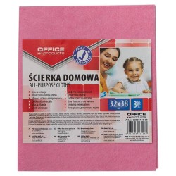 ŚCIERECZKA WISKOZOWA DOMOWA OFFICE PRODUCTS MIX KOLORÓW 32X38CM 3 SZT