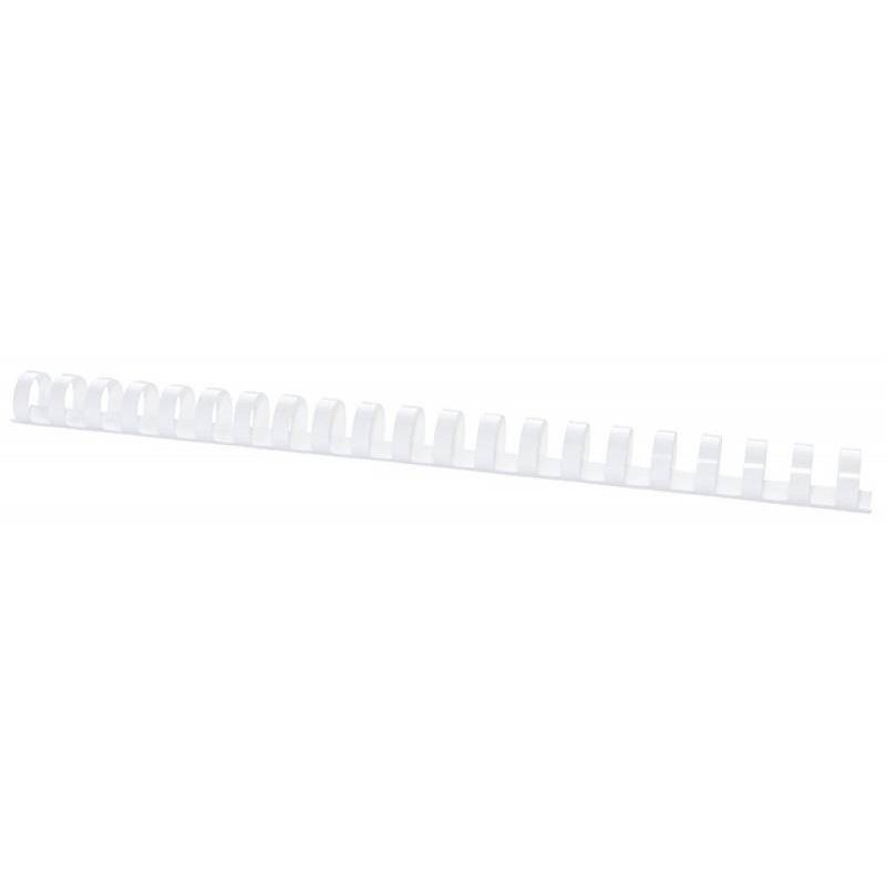 GRZBIET PLASTIKOWY 16MM (145 KARTEK) OFFICE PRODUCTS BIAŁY 100 SZT.