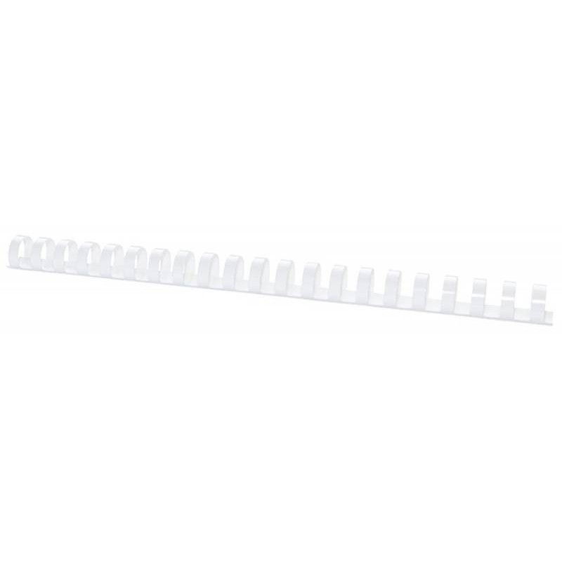 GRZBIET PLASTIKOWY 19MM (165 KARTEK) OFFICE PRODUCTS BIAŁY 100 SZT.