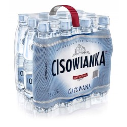 WODA GAZOWANA BUTELKA PLASTIKOWA CISOWIANKA 0,5L