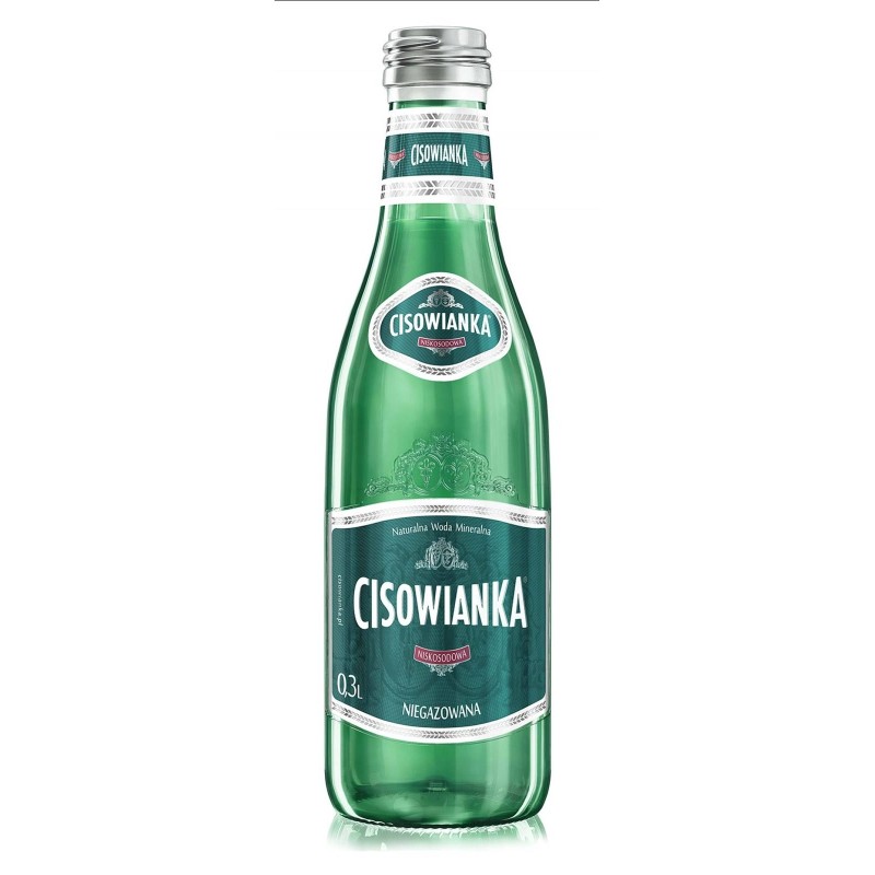 WODA NIEGAZOWANA BUTELKA SZKLANA CISOWIANKA CLASSIQUE 0,3L