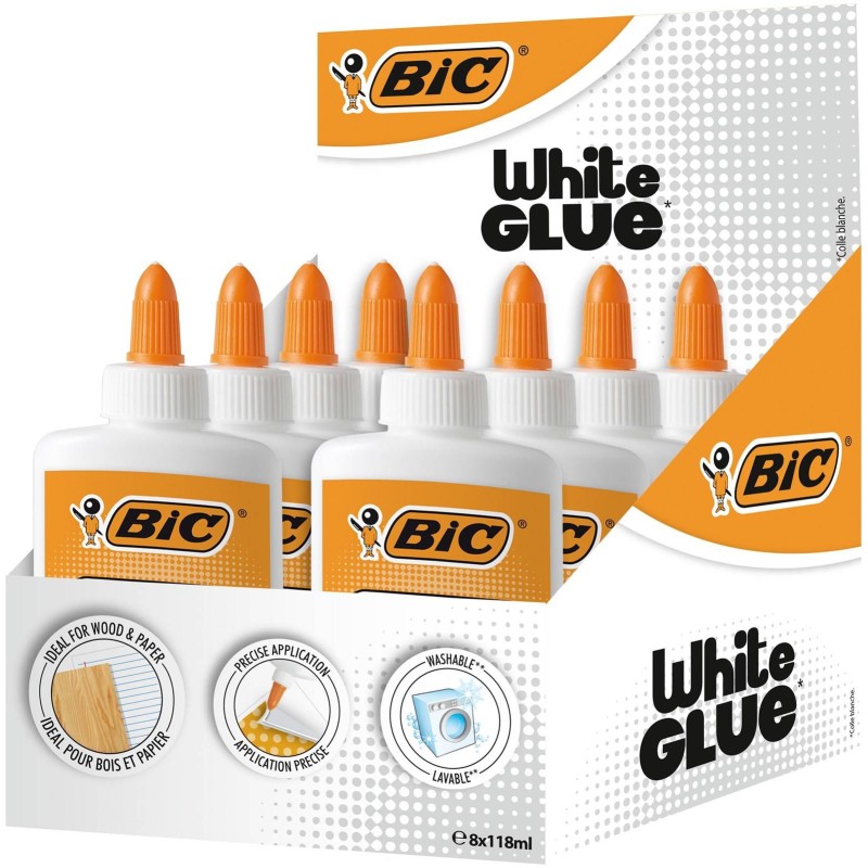 KLEJ W PŁYNIE BIC WHITE GLUE 9192583 BIAŁY 118ML