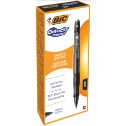 DŁUGOPIS ŻELOWY Z GUMOWANYM UCHWYTEM BIC GEL-OCITY ORIGINAL 829157 CZARNY 0.7MM