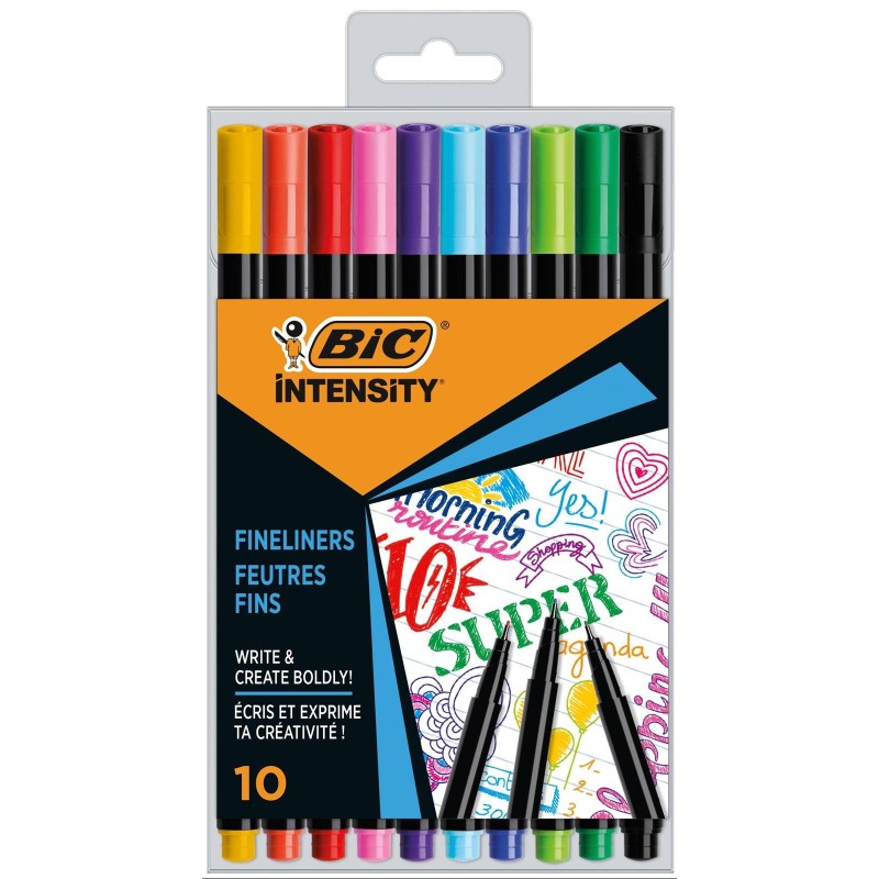 CIENKOPIS ETUI BIC INTENSITY FINE CEL1011727 MIX*10 10SZT