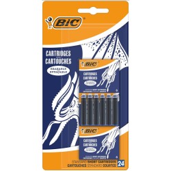 NABOJE DO PIÓR BIC EASY CLIC STANDARD 888751 NIEBIESKIE 24SZT