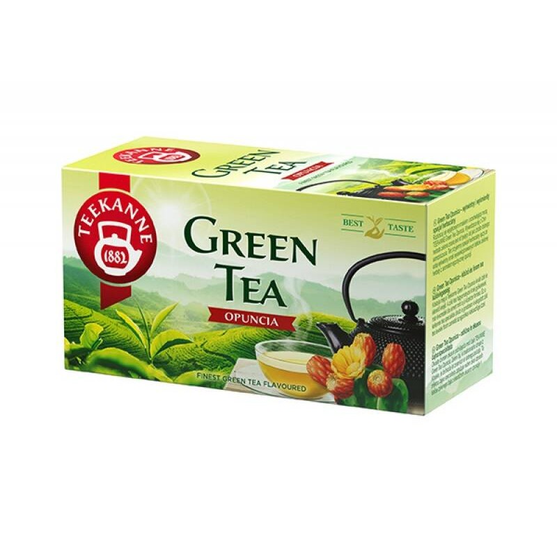 HERBATA OPUNCJA  TEEKANNE GREEN TEA 20 TOREBEK