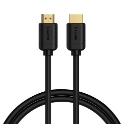 KABEL HDMI 2.0 BASEUS, 4K 60HZ, 3D, HDR, 18GBPS, 1M (CZARNY)