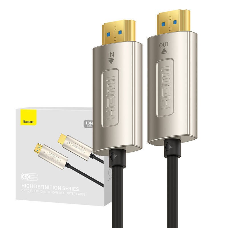 KABEL HDMI DO HDMI BASEUS HIGH DEFINITION 10M, 4K (CZARNY)