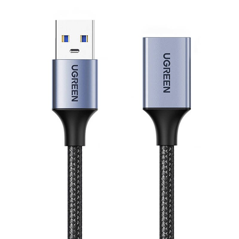 UGREEN 	US115 PRZEDŁUŻACZ USB 3.0, MĘSKI USB DO ŻEŃSKI USB, 2M (CZARNY)