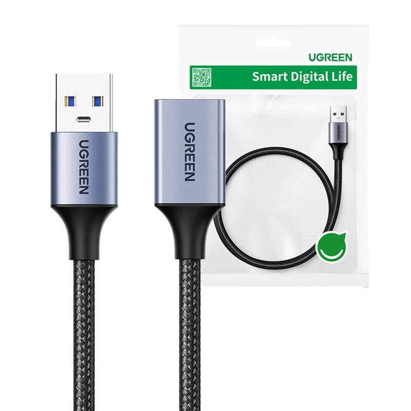 KABEL PRZEDŁUŻAJĄCY UGREEN US115 USB-A 3.0, 5M (CZARNY)