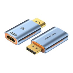 ADAPTER HDMI ŻEŃSKI DO DISPLAYPORT MĘSKI VENTION HFMH0 8K 60HZ (NIEBIESKI)