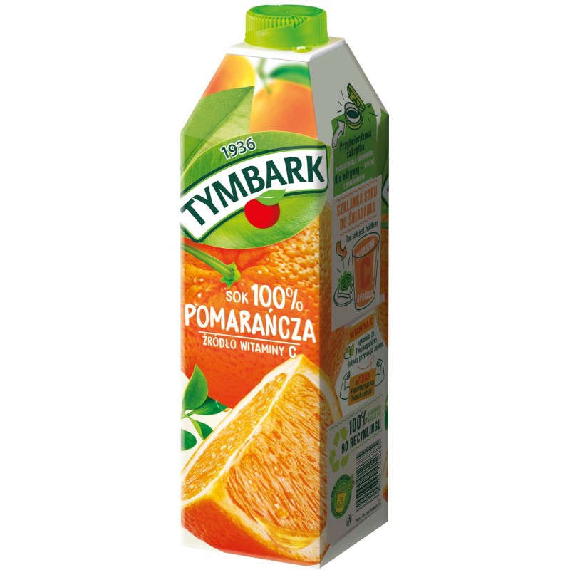 SOK POMARAŃCZOWY TYMBARK 1L