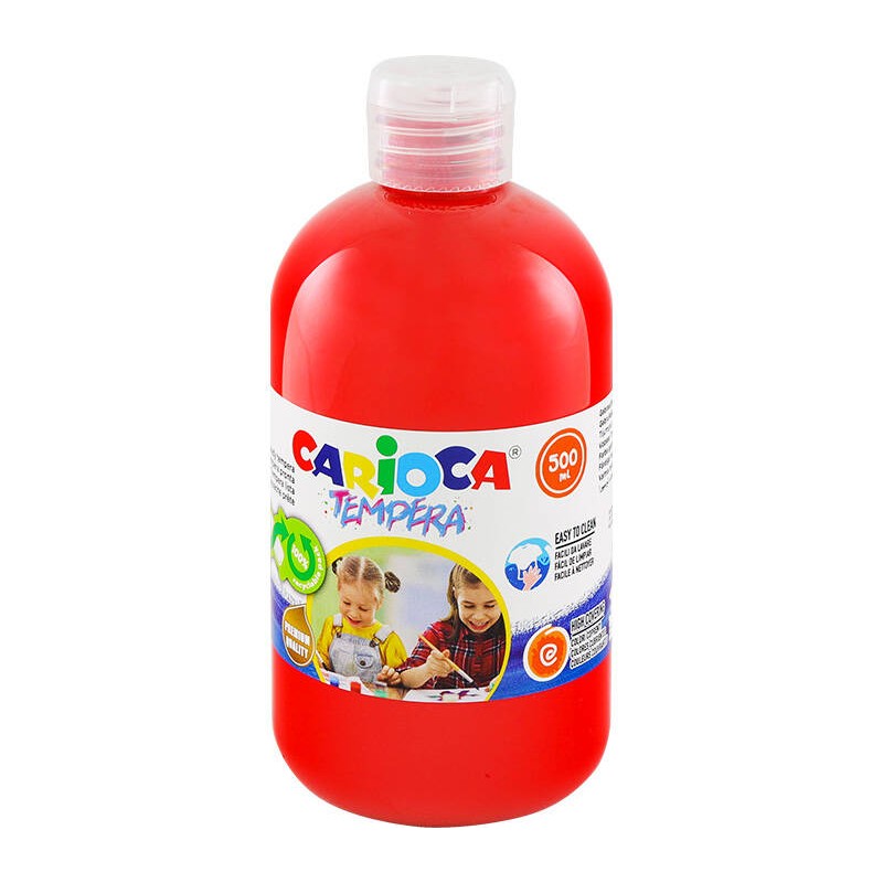 FARBA TEMPERA CARIOCA 40427/10 170-2650 500ML CZERWONA