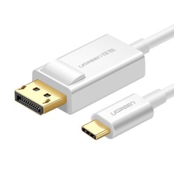 KABEL USB-C UGREEN DISPLAY PORT 1,5M (BIAŁY)